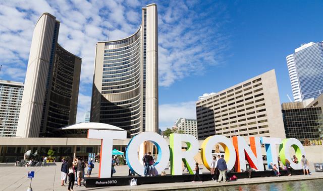 Toronto sign at Nathan Phillips Square