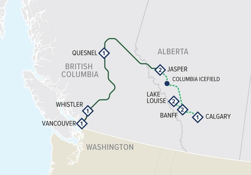 Rail route map