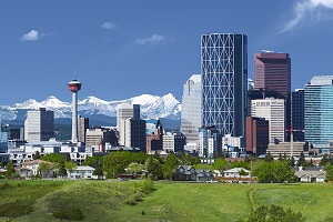 The Calgary skyline