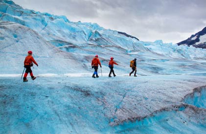 Hiking on Mendenhall glacier