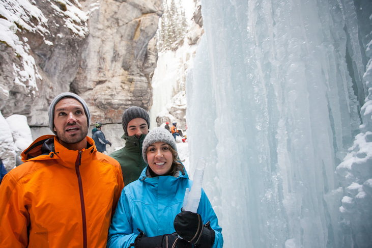 frozen waterfall