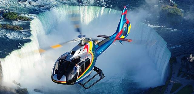 Helicopter tour above Niagara Falls