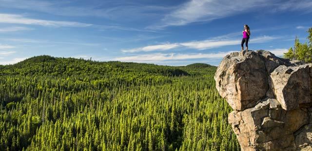 Hiking in Québec