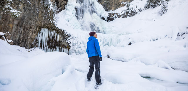 Frozen waterfall