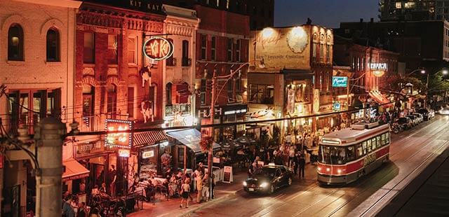 King Street at night