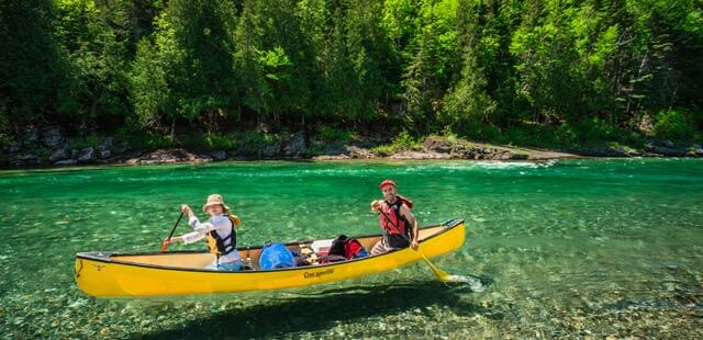 Canoeing at Bonaventure River