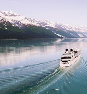 Seabourn cruise ship in Alaska Seabourn cruise ship in Alaska